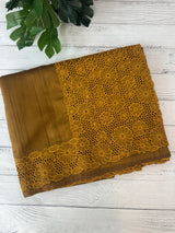 Cutwork Semi tussar saree MTSS845