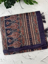 Semi Chanderi saree with hand kanta embroidery MS9899