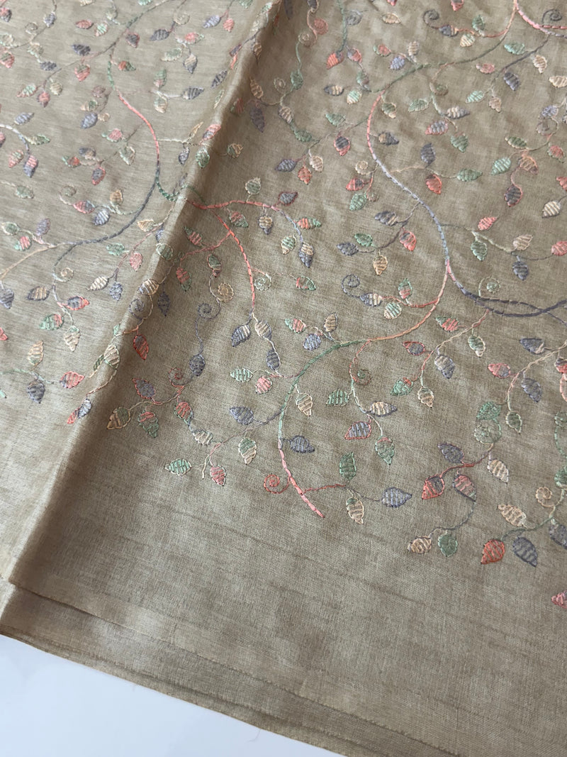 Pure desi tussar silk saree with embroidery- MTSS659 (5)