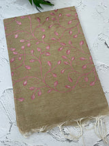 Bhagalpuri Semi tussar saree with embroidery MST677