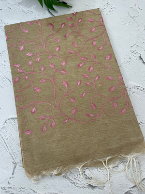 Bhagalpuri Semi tussar saree with embroidery MST677