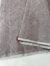 Supernet embriodery saree MS7854