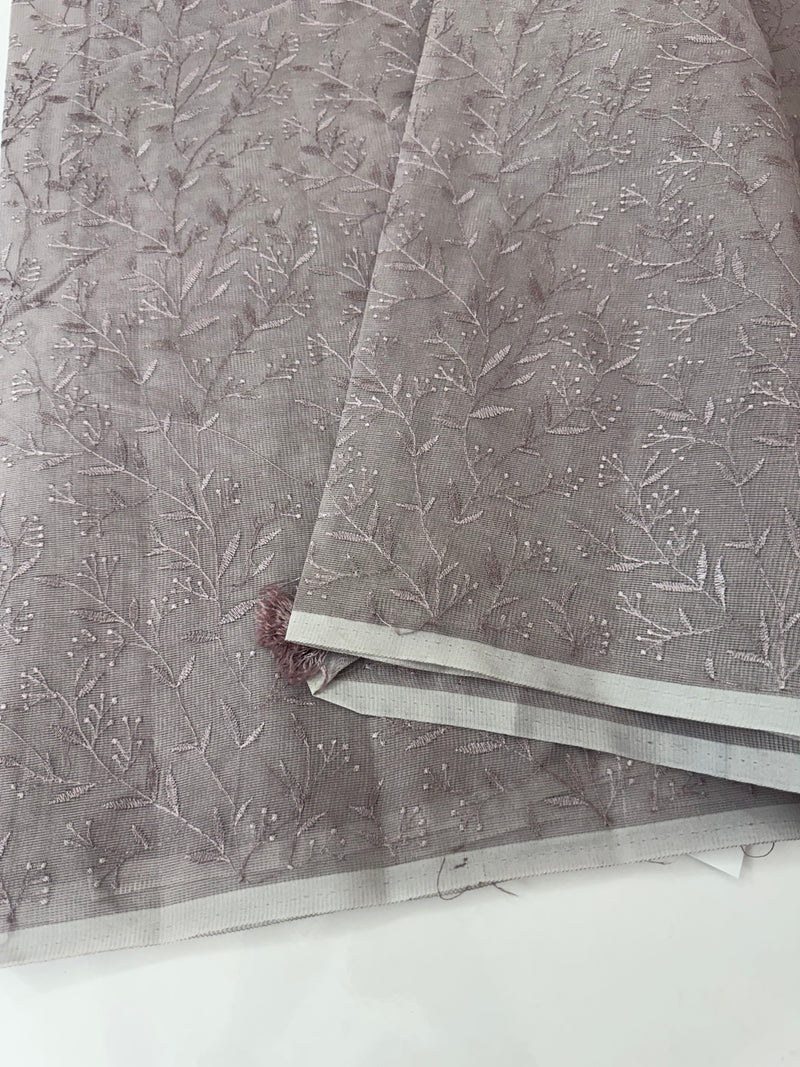 Supernet embriodery saree MS7854