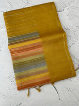 Multi color Semi soft silk saree with borders MSS590