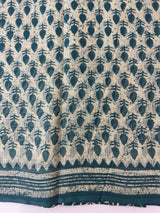 Hand block printed pure kota doria saree MBKD458