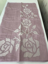 Blended Tussar silk saree with applique work- MSH200 Lilac