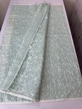 Kota embriodery saree MS1455 Pastel BluishGreen