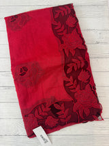 Kota saree with applique work MS6677 - Red to Black