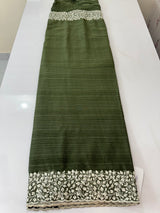 Chiffon Georgette saree with embriodery border - SRDIRR