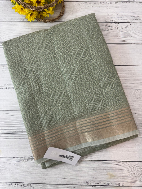 NetKota thread work saree MS2287- DuskyGreen