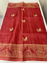 Printed Blended tussar saree - MS8635