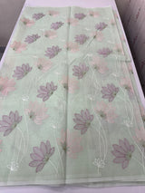 Netkota embriodery saree MS1496 Pastel MintGreen
