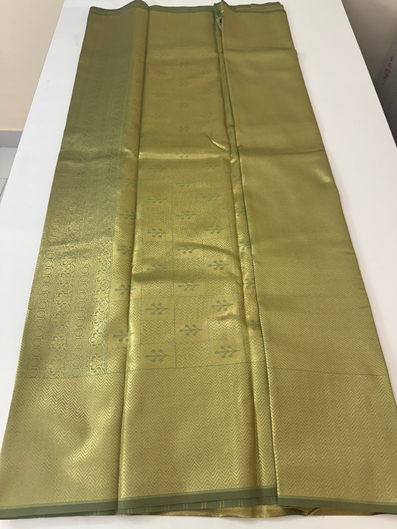Pastel brocade semi silk sarees MS67443