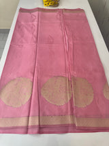 Crepe tissue silk saree with blouse MA32321