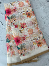 Semi linen saree with digital prints  MLS8765 (4)