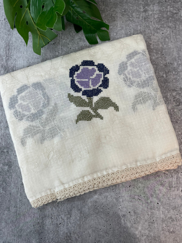 Soft kota checks saree with embroidery - STWICM