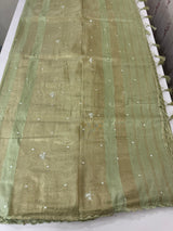 Fancy Chanderi silk saree with blouse MFC217