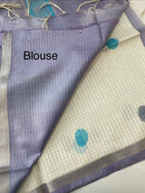 Bhagalpuri Semi tussar saree with polka dots MS780