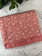Matka Blended Tussar silk saree with embroidery MMT567