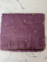 Crush organza saree with blouse- SALE40