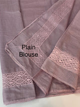 Kota saree with crochet work and lace border MCJ879 PastelMauve