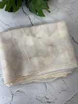 Semi organza saree with thread work - MSH910 Offwhite