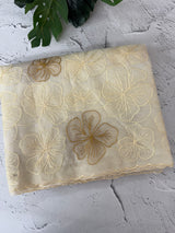 Semi organza saree with thread work - MSH910 Offwhite
