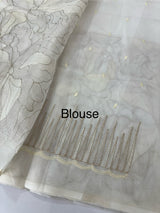 Semi organza saree with thread work - MSH910