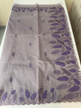 Viscose Organza saree with applique work-MSH103 Mauve