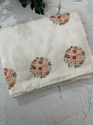 Phulkari NetKota Embroidery saree - MS6006