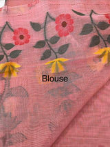 Jamdani silk Cotton Saree with thread work  MSJ787