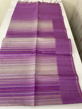 Multi color Semi soft silk saree with borders MSS590