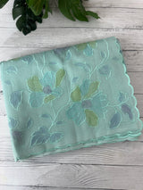 Soft Kota saree with prints and embroidery MSH154- Aquablue