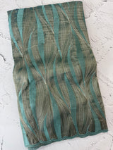Georgette - Organza saree with thread work MS349 BluemixGreen