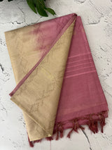 Bhagalpuri Soft blended tussar saree MS896 (2) Pink