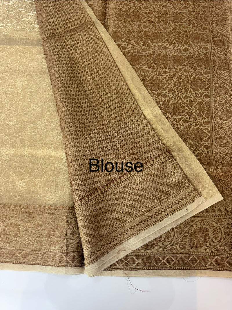 Embroidered Designer Tissue silk saree MS8933
