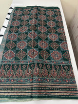 Semi Chanderi saree with hand kanta embroidery MS9899