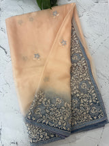 Soft Organza saree with embroidery borders MCW638