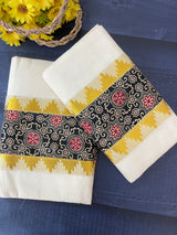 Single SETMUND with blouse - Ajrakh prints