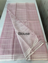 Soft organza saree with thread checks and sequence work MOS867 (1)