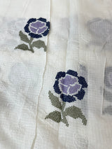 Soft kota checks saree with embroidery - STWICM