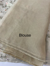 Premium soft blended Organza saree with embroidery borders MOS577