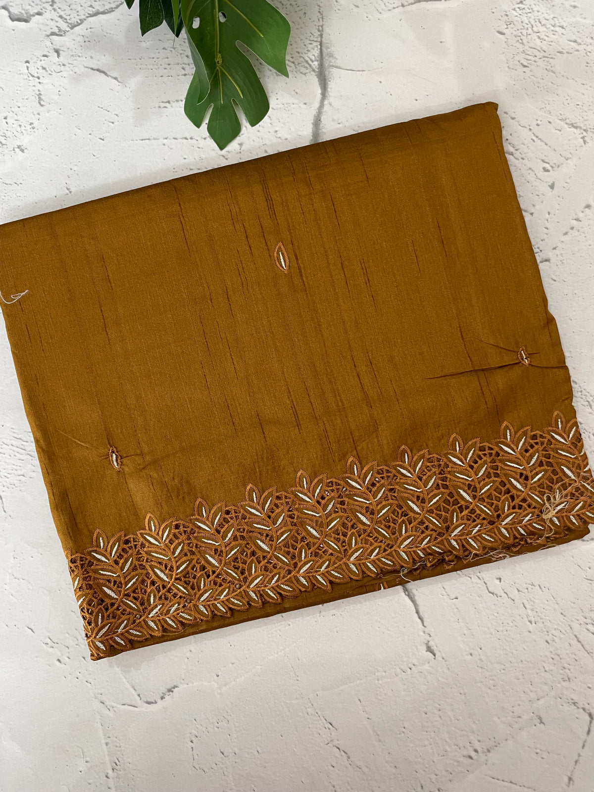 Semi tussar saree with cutwork MSHK566