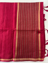 Tussar mix Semi silk saree with small zari borders MSS8924