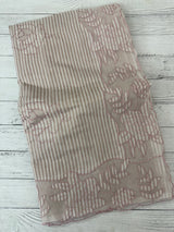 Striped Mul chanderi saree with applique borders MSH987 - PaleMauve