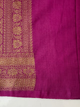 Semi katan Banarasi saree in antique zari weaving - MSKB899 Vadamalli