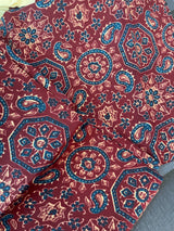 Single SETMUND with blouse - Ajrakh prints