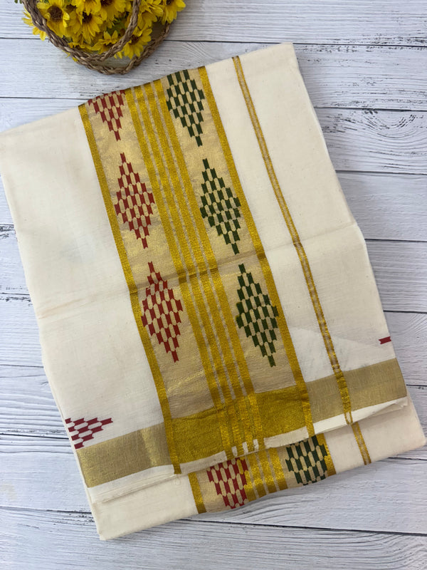 Kerala cotton saree