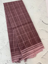 Soft organza saree with thread checks and sequence work MOS867(9)
