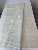 Kota cotton silk embriodery saree MS1455- PastelBeige